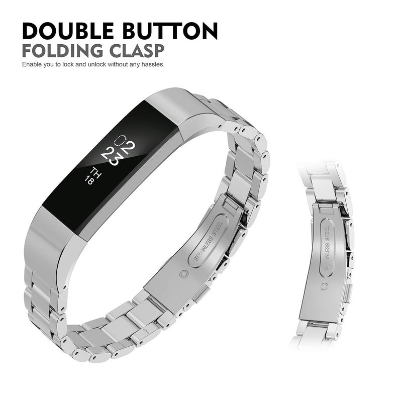 Greeninsync Compatible with Fit Bit Alta HR Bands and Fit Bit Alta Bands,Stainless Steel Jewelry Bracelet Band for Fit Bit Alta HR and Fit Bit Alta Smartwatch Fitness Tracker for Women Men - Image 4